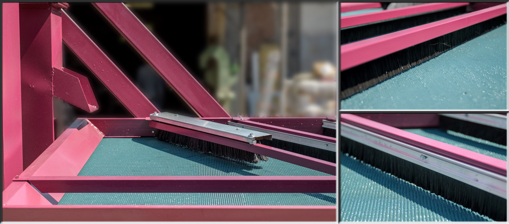 Impianto Vulcano, spazzole per la separazione a secco